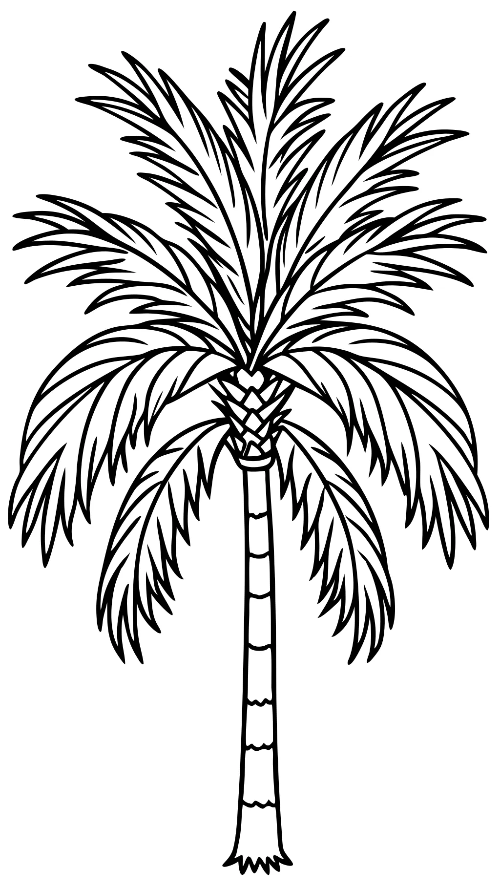 coloring pages of palm leaves